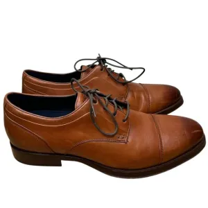 Cole Haan Men's Carnegie Cap Toe Derby Oxford Dress Shoe Brown Tan Leather