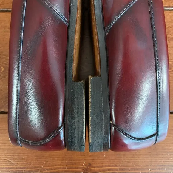 Cole Haan Vintage Men's USA Oxblood Leather Penny Loafers Size 10 1/2 D