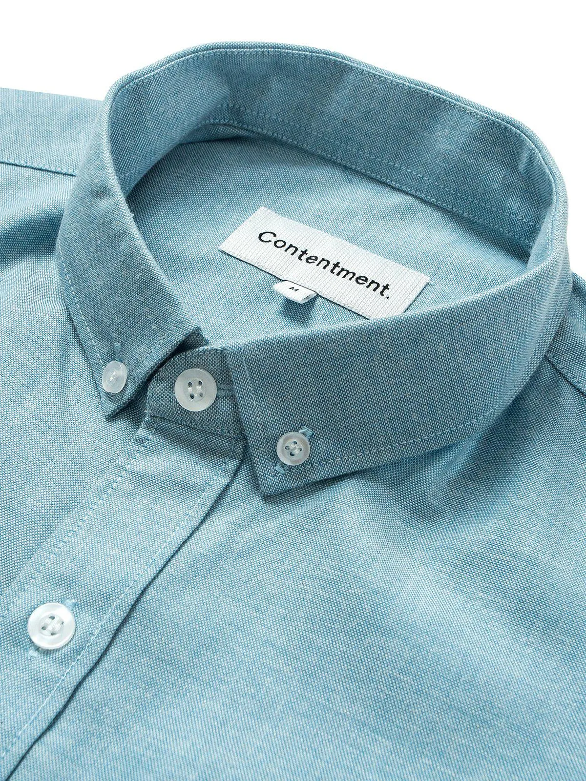 Contentment. Jetted Oxford Light Blue Shirt