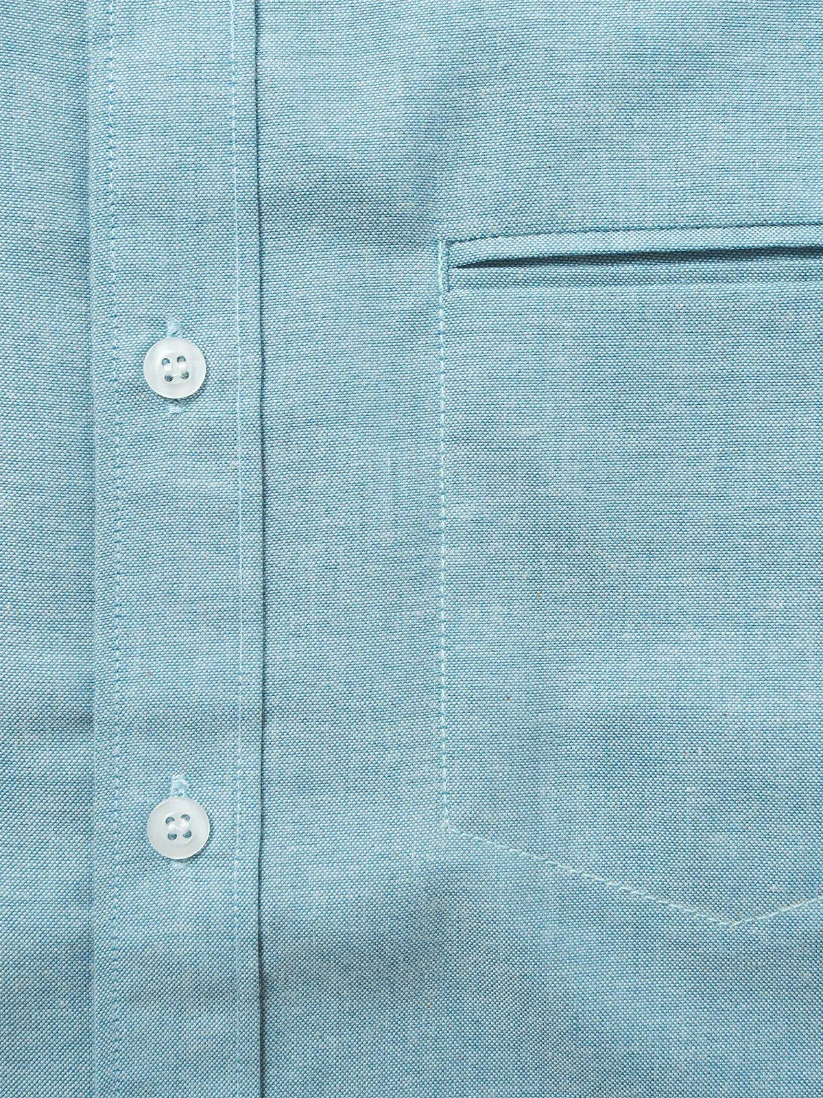 Contentment. Jetted Oxford Light Blue Shirt