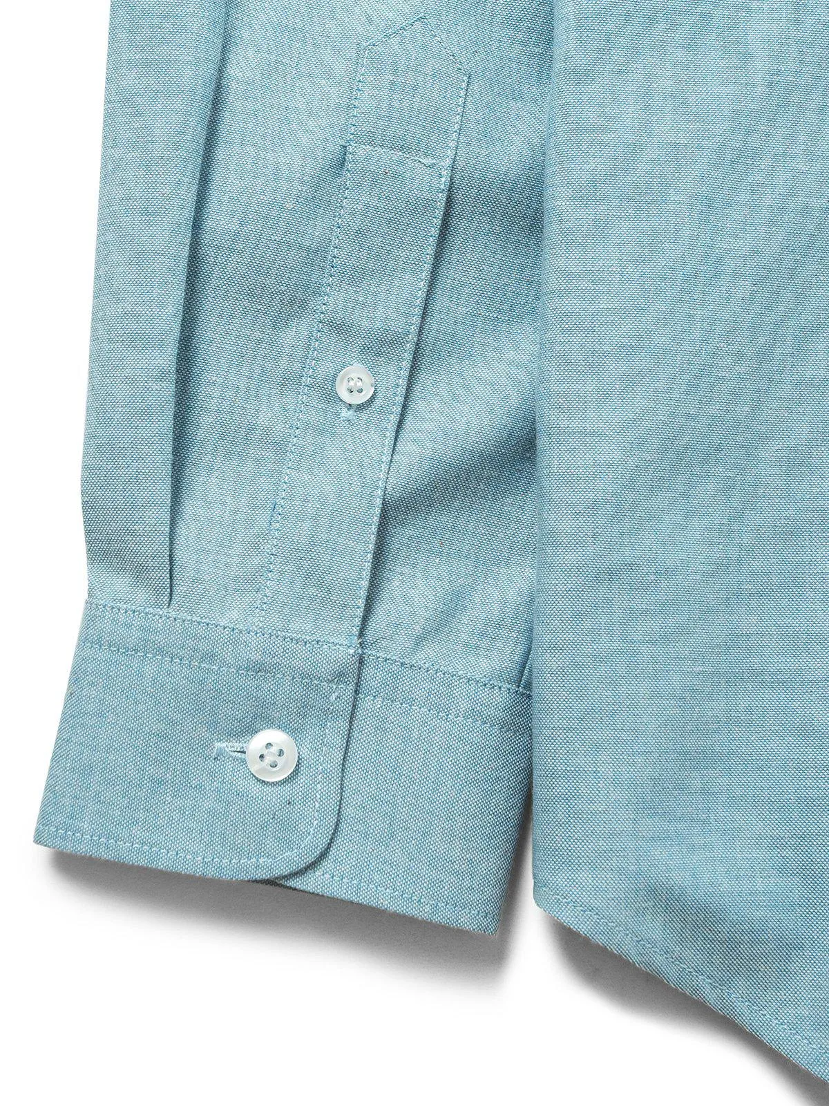 Contentment. Jetted Oxford Light Blue Shirt