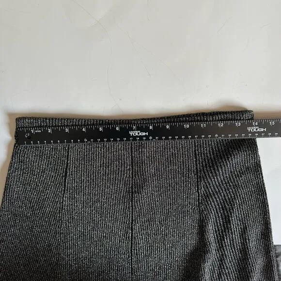 Cremieux Holiday Glam Knit Skirt Women's size Small NWT $79 black gold shimmer