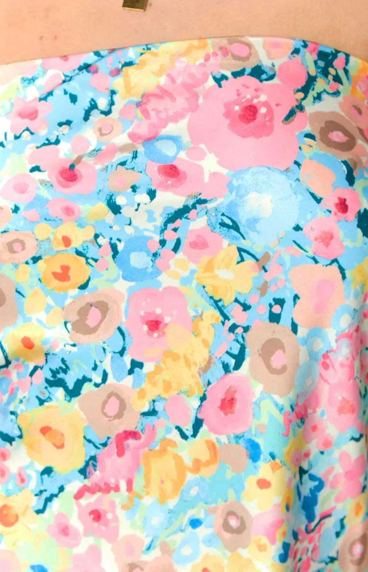 Daniella Floral Strapless Mini Dress 