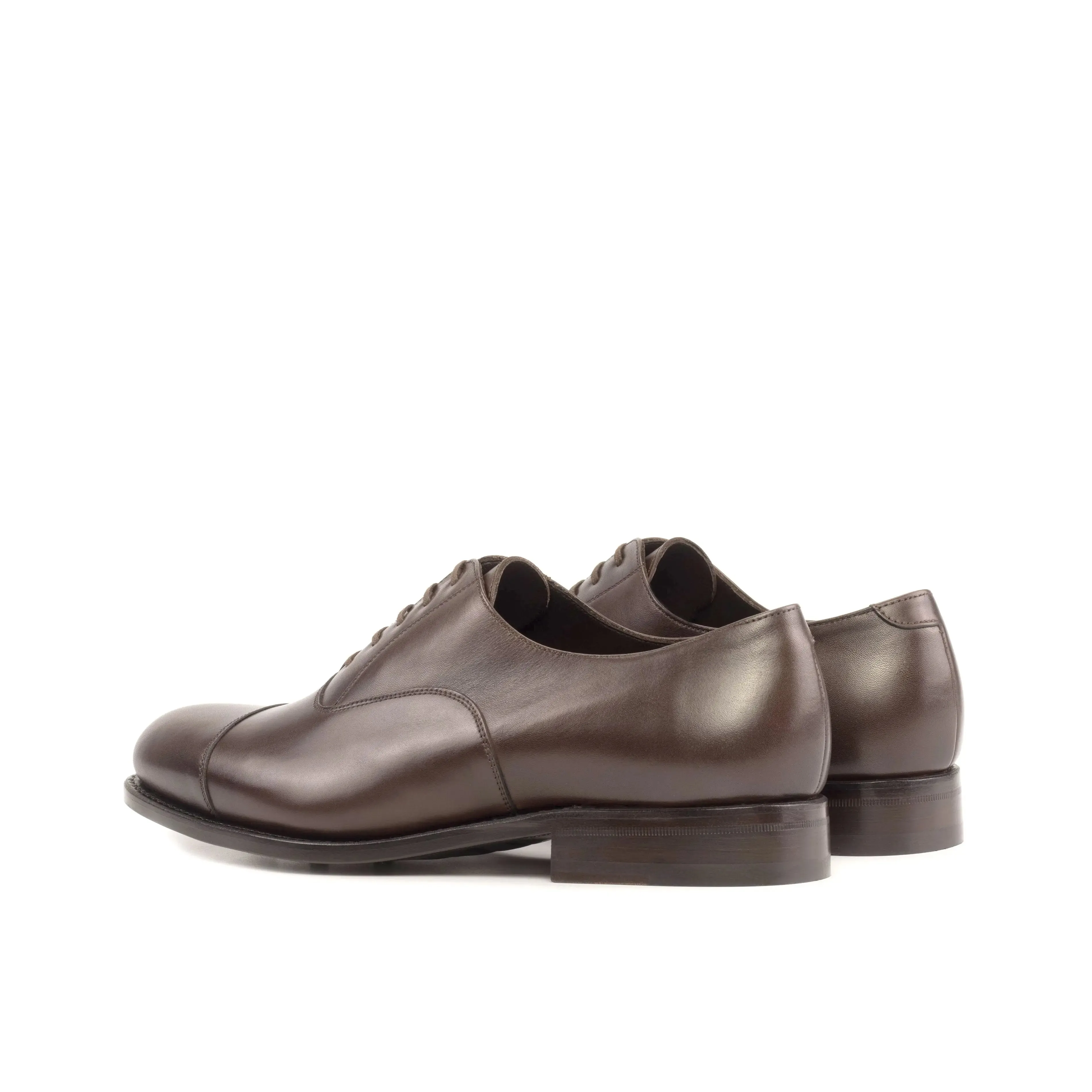 DapperFam Rafael in Dark Brown Men's Italian Leather Oxford