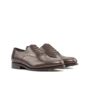 DapperFam Rafael in Dark Brown Men's Italian Leather Oxford