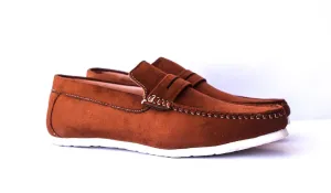 Dark Tan Suede Men Drivers