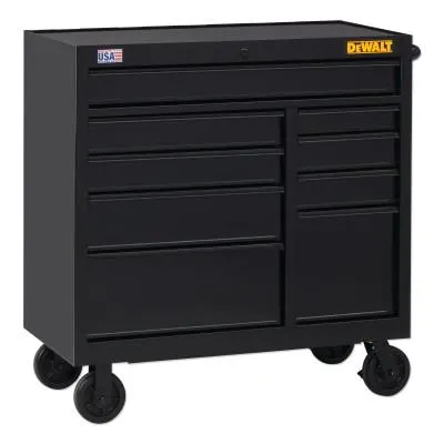 DeWalt® 900 Series Rolling Tool Cabinet, 41 in Wide, 9-Drawer, Black, DWST24191