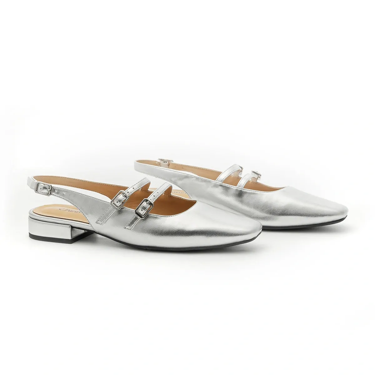 Double-Straps Slingback Mary Jane (Alyssa S）