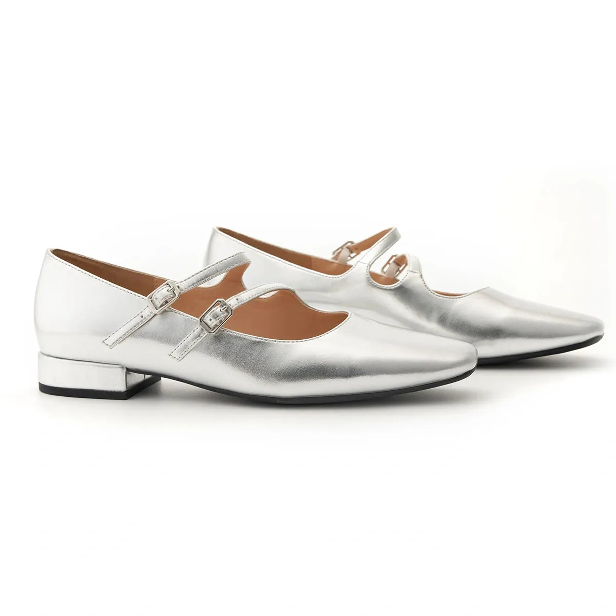 Double-Straps Slingback Mary Jane (Alyssa S）