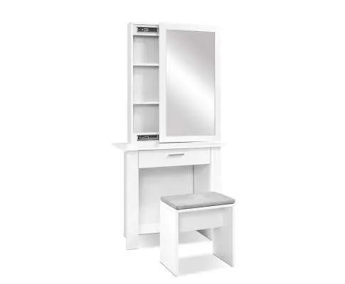 Dressing Table Mirror Stool Mirror Jewellery Cabinet Makeup Storage Desk