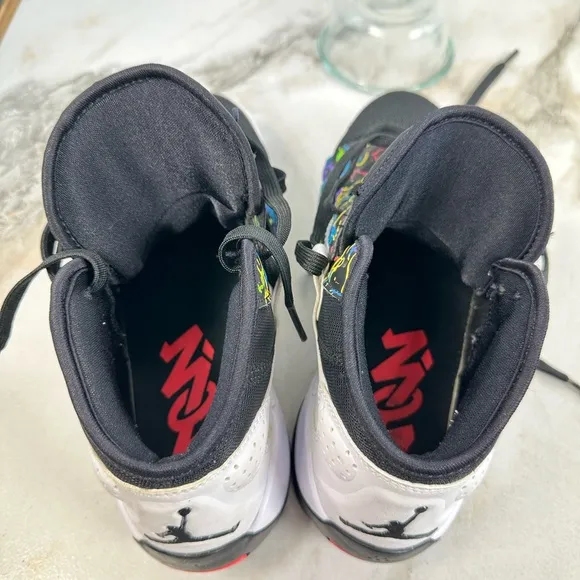 EUC Nike Kids Air Jordan Zion 2 GS Graffiti Basketball Shoes Sneakers, Sz 7Y