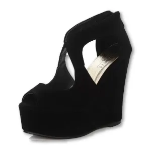 FASHION 11cm High Heel Women Sandals Summer Wedge Shoes Fretwork Platform Sandal Gladiator Sandals Women