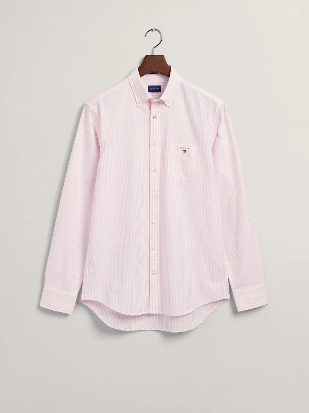 Gant Pink Oxford Striped Regular Fit Shirt