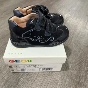 Geox Kids  Leather Shoes with Velcro Straps