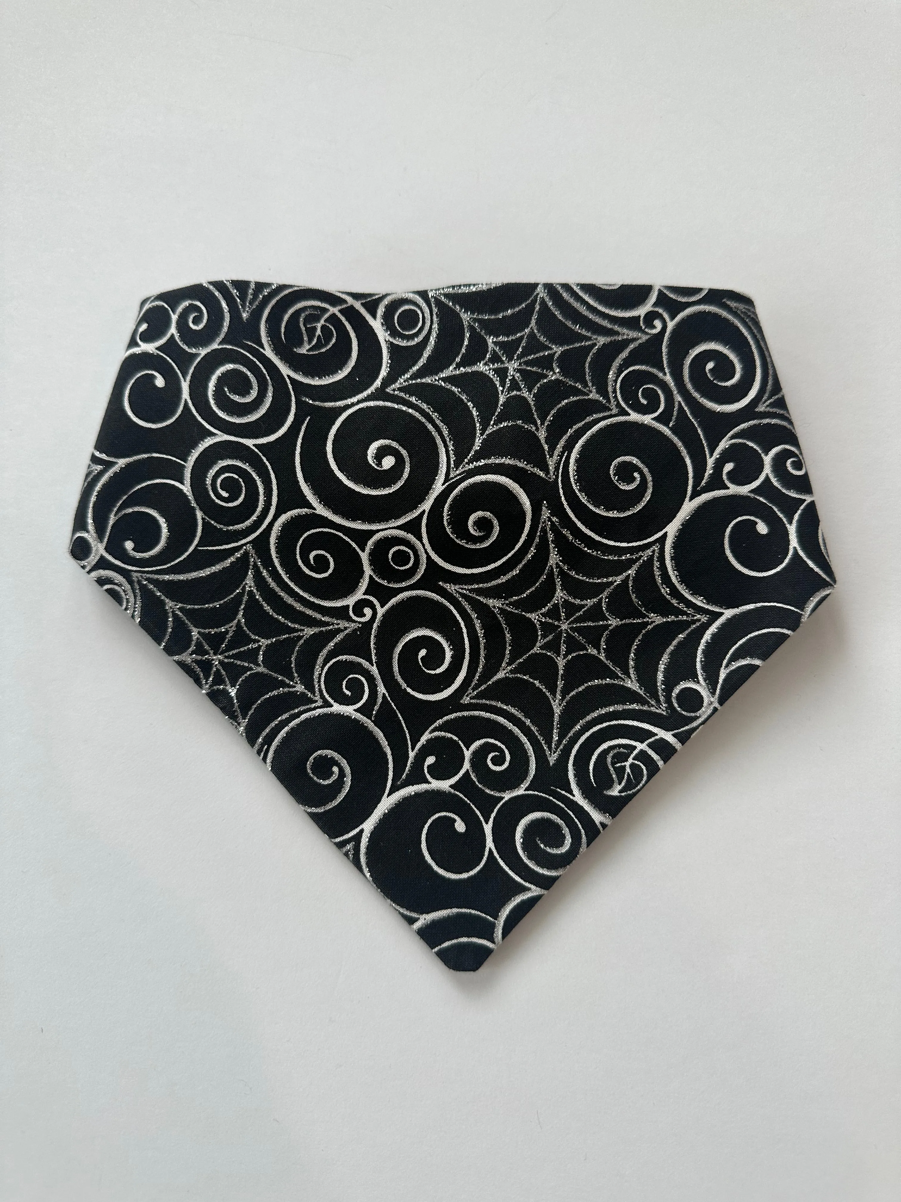 Glitter Spider web Scrunchie Dog Bandana