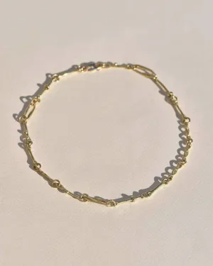 Gold Doodle Chain Choker