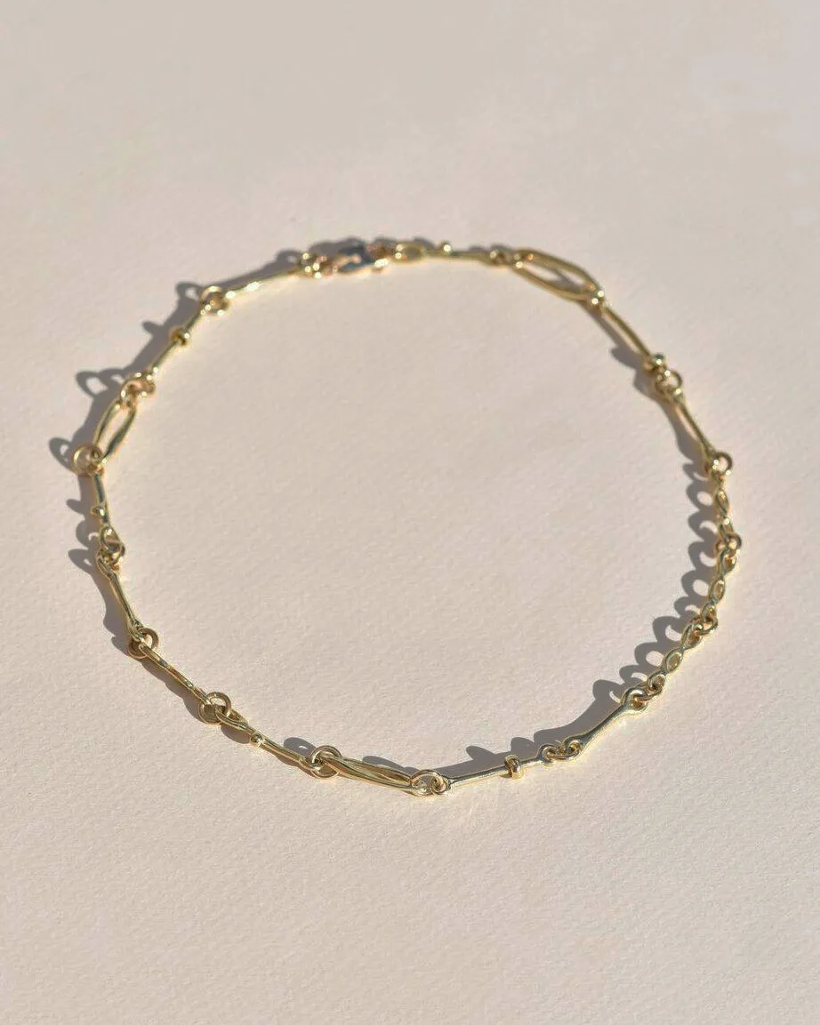 Gold Doodle Chain Choker