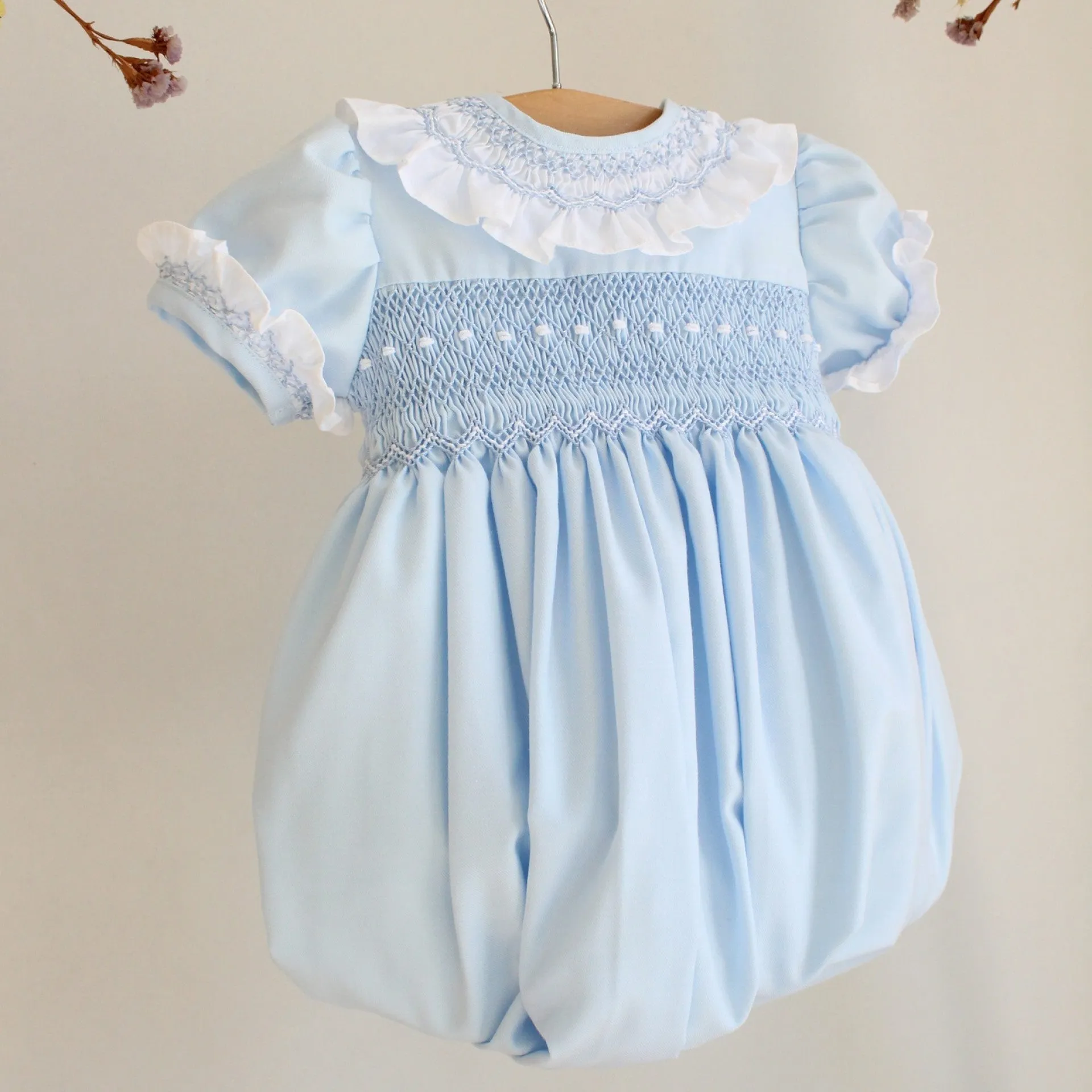 Grace blue romper  -PREORDER