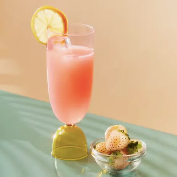 Hi-Ball Glass - Clear & Honey