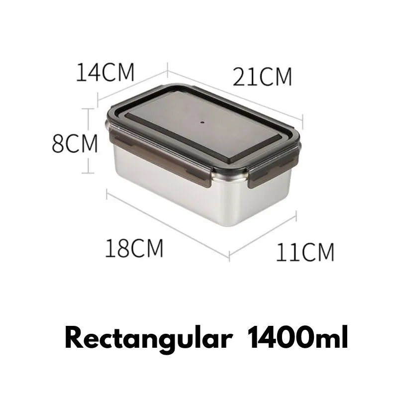 Homlly Stainless Steel Leak Proof Food Storage Lunch Box Container (Various Sizes)