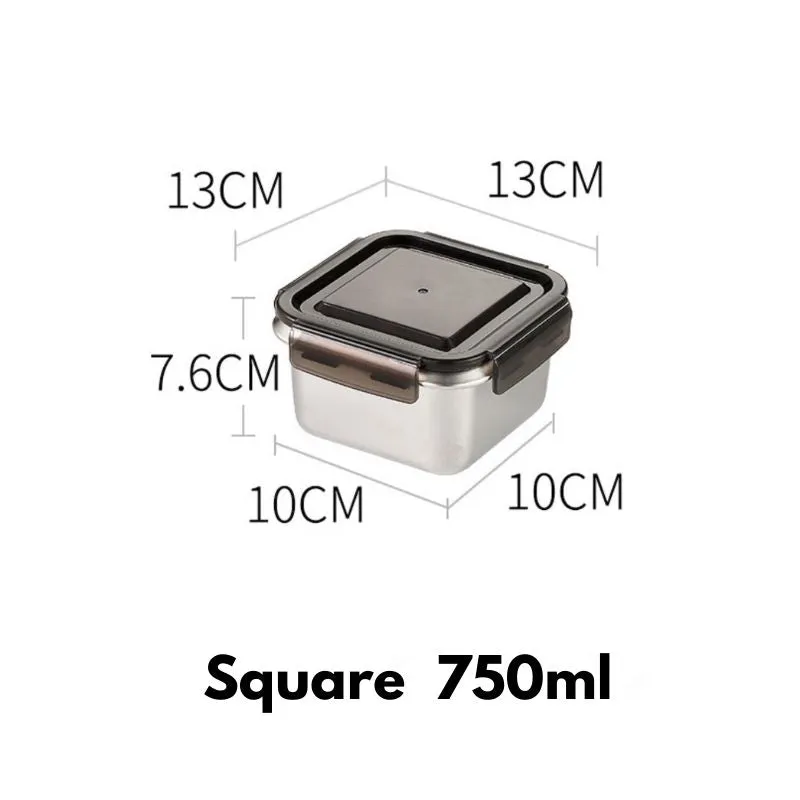 Homlly Stainless Steel Leak Proof Food Storage Lunch Box Container (Various Sizes)