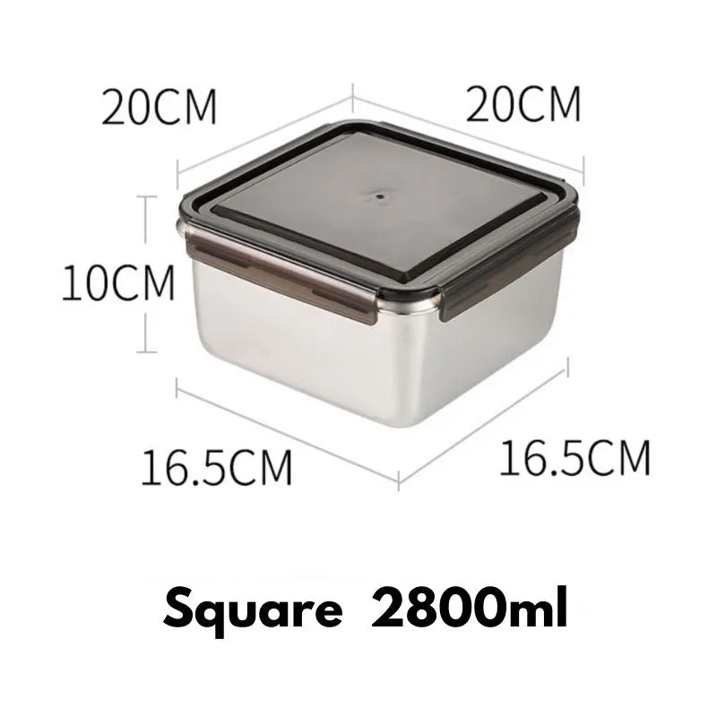 Homlly Stainless Steel Leak Proof Food Storage Lunch Box Container (Various Sizes)