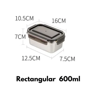 Homlly Stainless Steel Leak Proof Food Storage Lunch Box Container (Various Sizes)