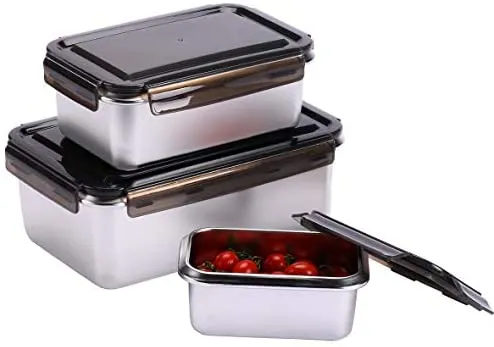 Homlly Stainless Steel Leak Proof Food Storage Lunch Box Container (Various Sizes)