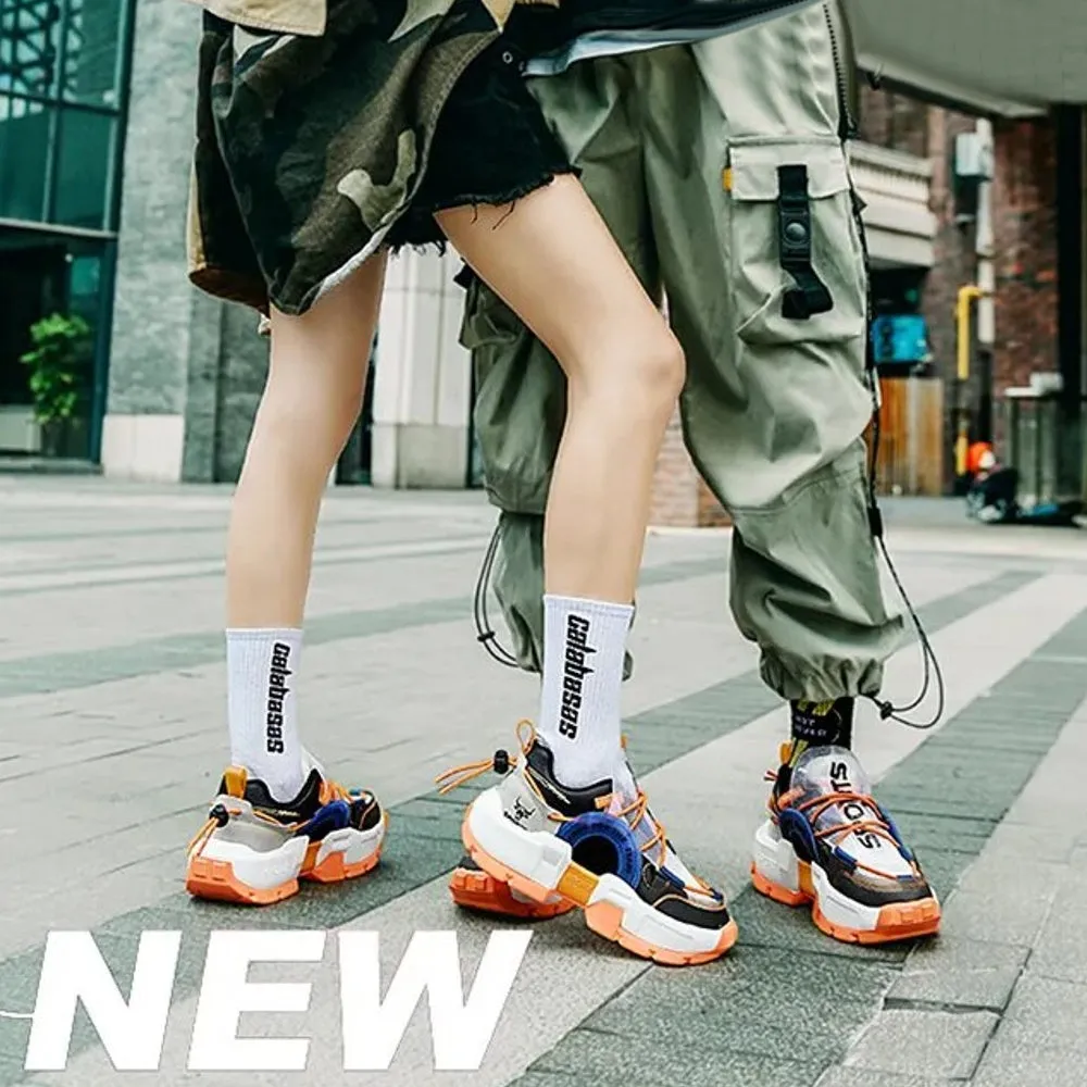 Hot in Stylish Lover Rubber Platform Shoes Sneakers