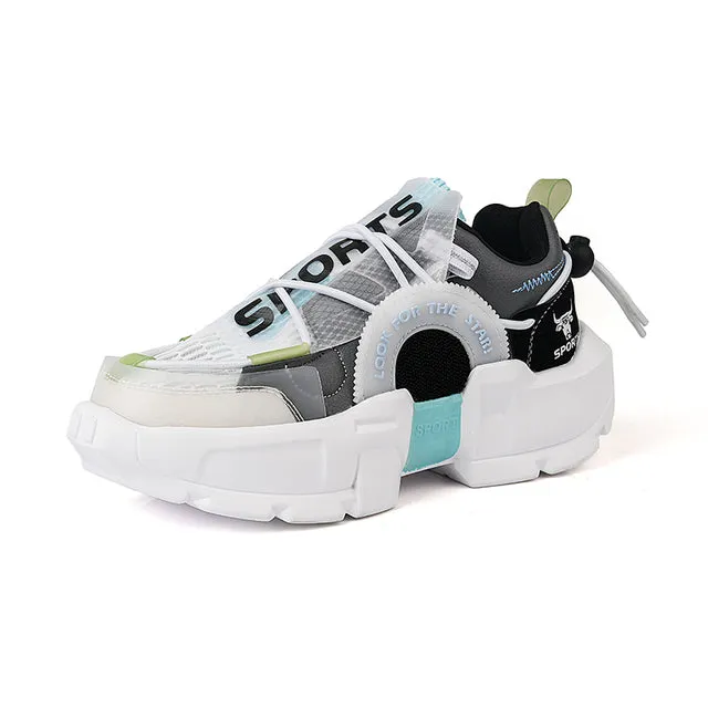 Hot in Stylish Lover Rubber Platform Shoes Sneakers