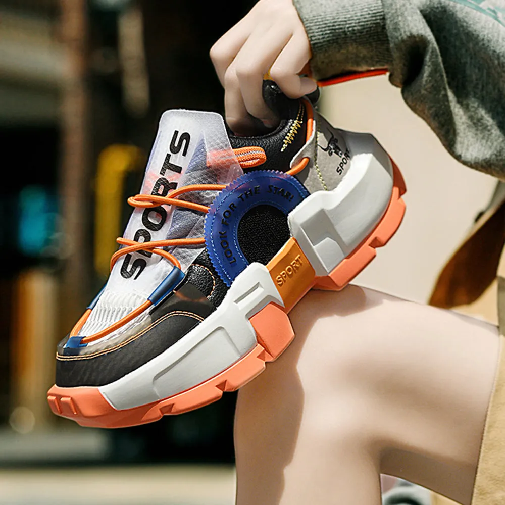 Hot in Stylish Lover Rubber Platform Shoes Sneakers