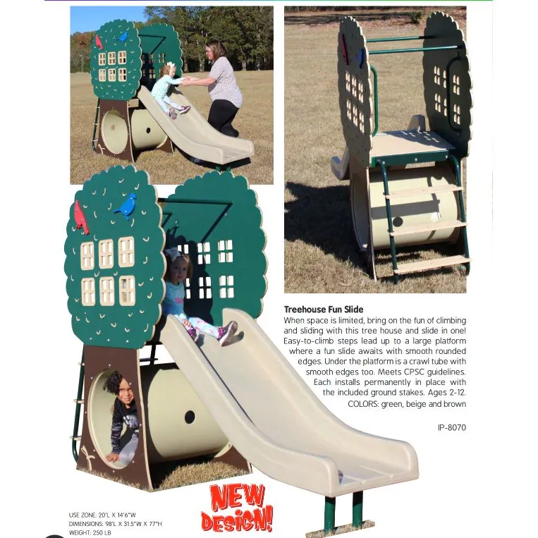 Infinity Playgrounds- Treehouse Fun Slide