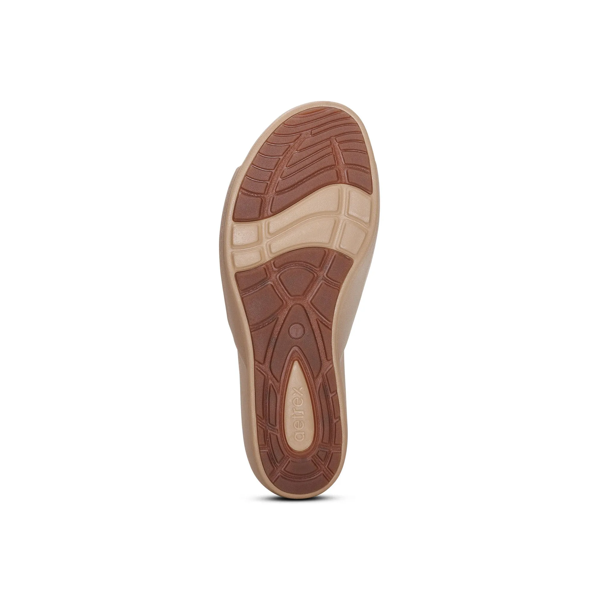 Jamie Wedge Womens Tan Shimmer