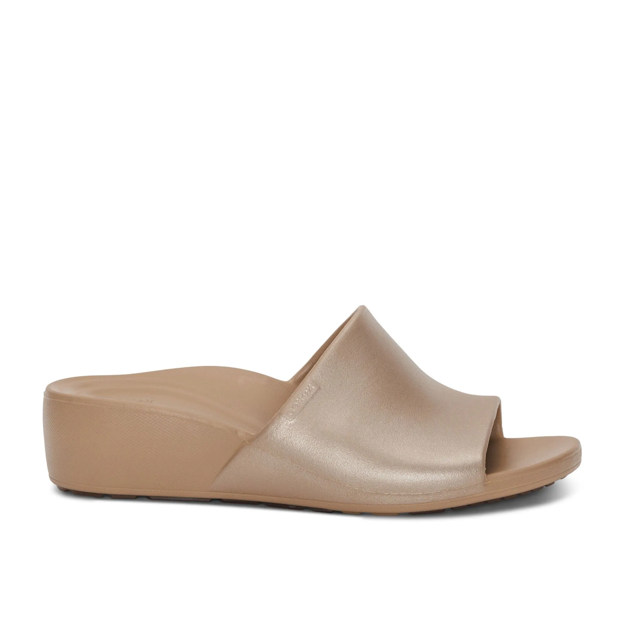 Jamie Wedge Womens Tan Shimmer