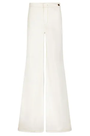 Jane Organic Stretch Twill Pant | White