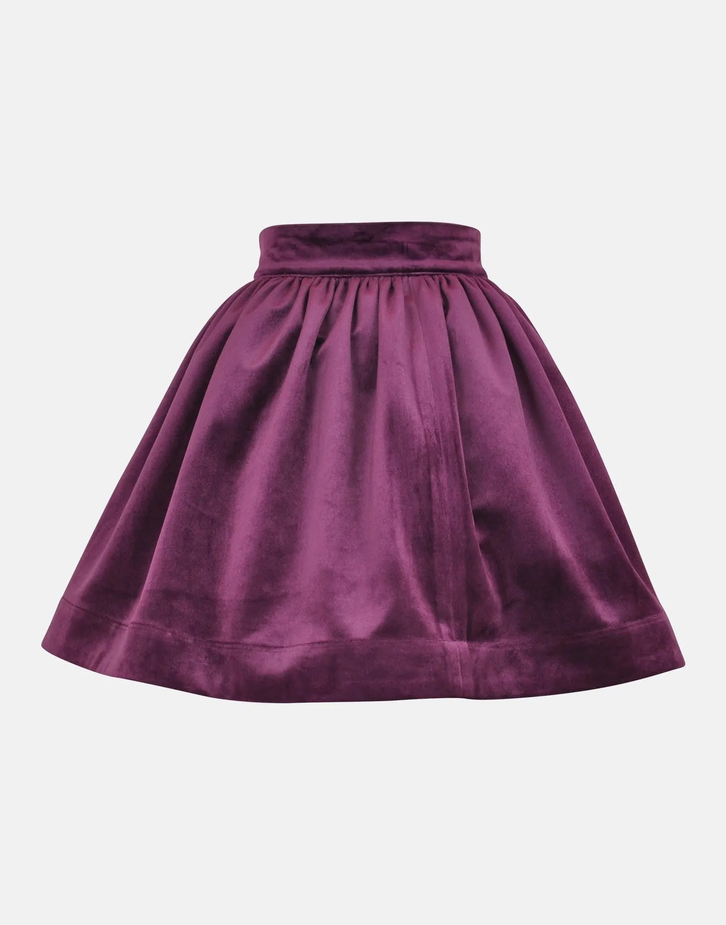 Jane : Plum velvet skirt