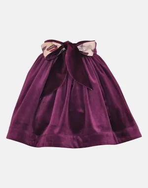 Jane : Plum velvet skirt
