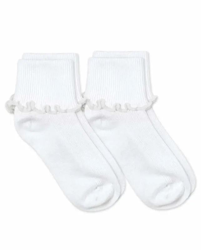 Jefferies Socks Ripple Edge Smooth Toe Turn Cuff Socks 2 Pair Pack