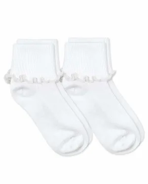 Jefferies Socks Ripple Edge Smooth Toe Turn Cuff Socks 2 Pair Pack