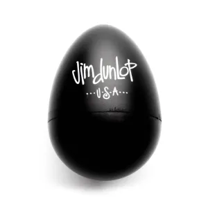 Jim Dunlop 9103T-BK Egg Shaker, Black, Pack of 2