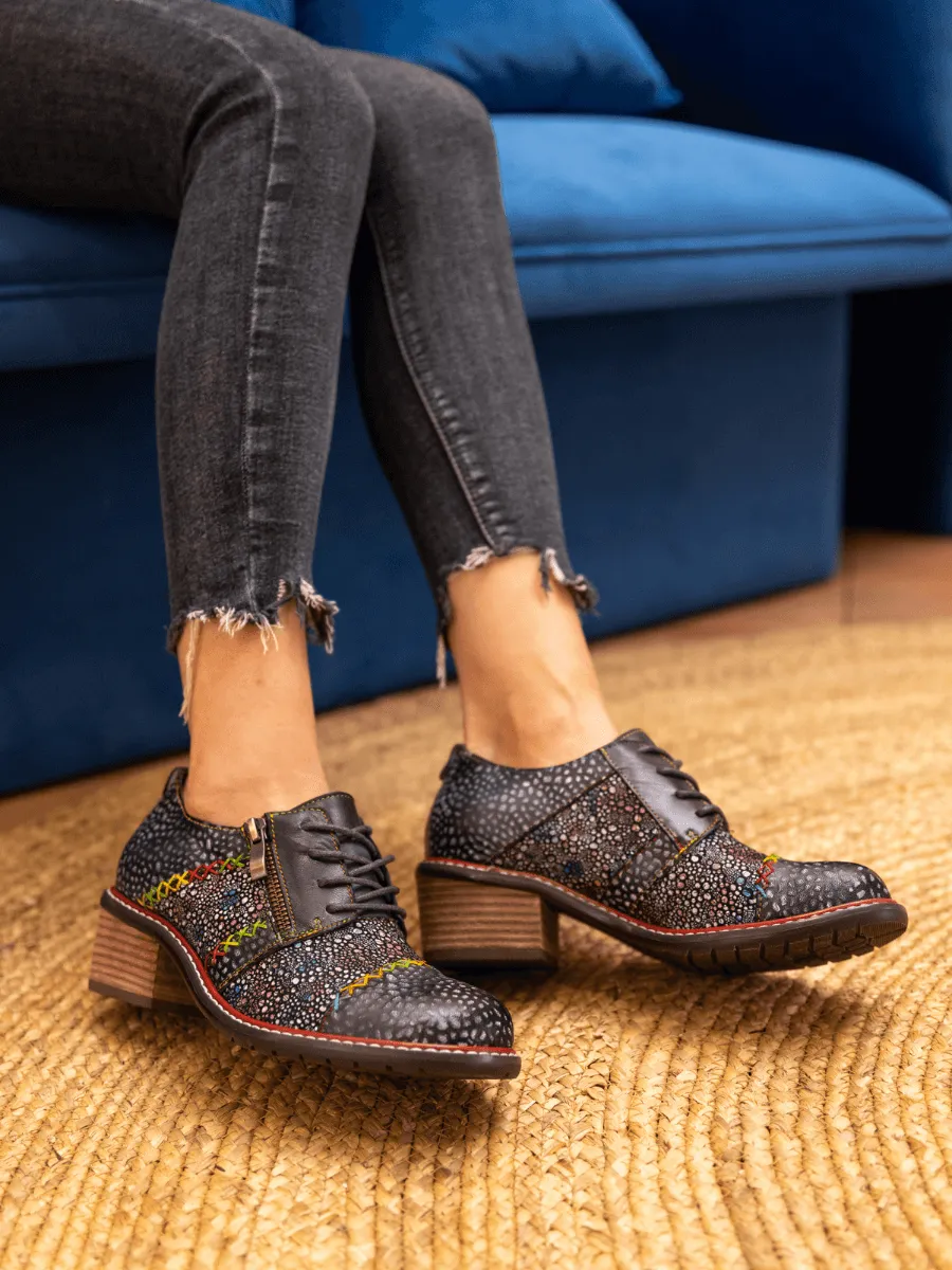 Jocelynn Galaxy Leather Oxford