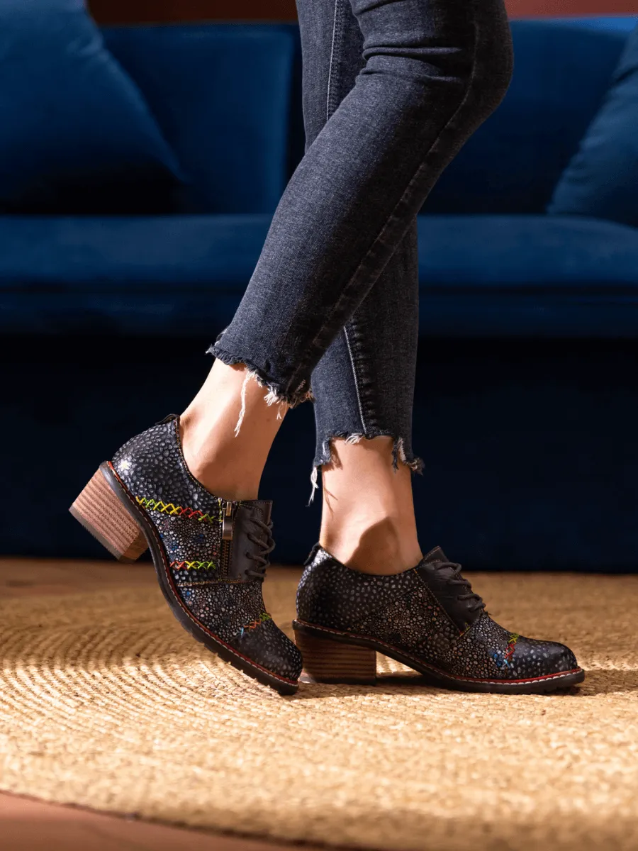 Jocelynn Galaxy Leather Oxford