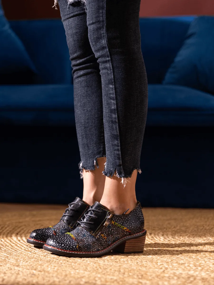 Jocelynn Galaxy Leather Oxford