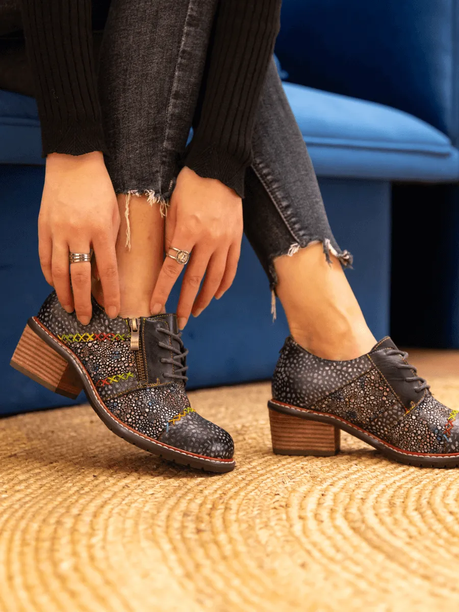 Jocelynn Galaxy Leather Oxford