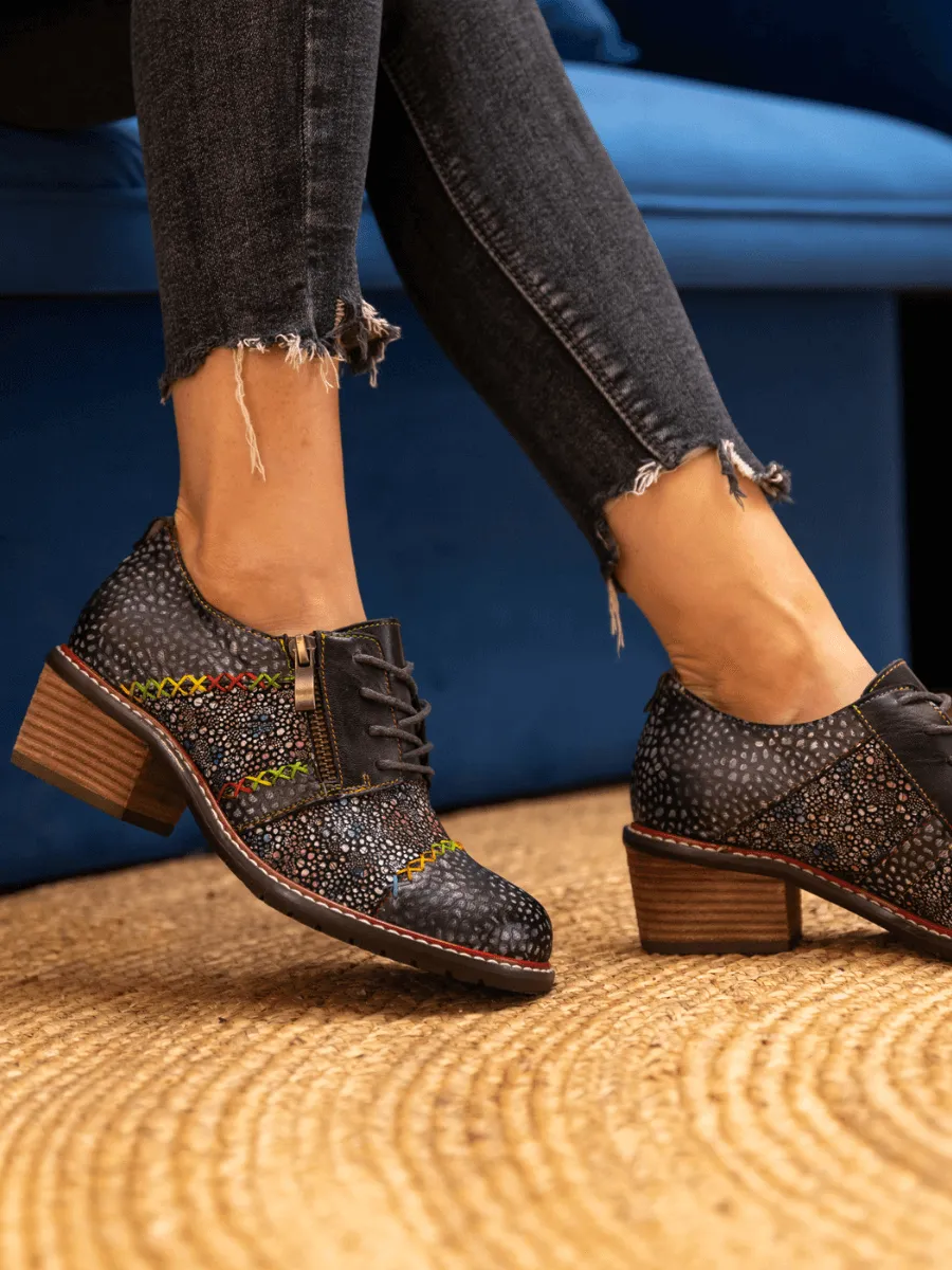 Jocelynn Galaxy Leather Oxford