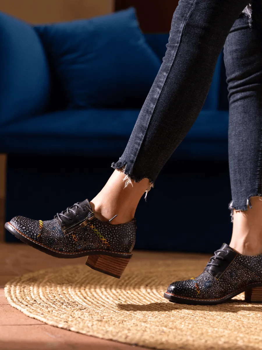 Jocelynn Galaxy Leather Oxford