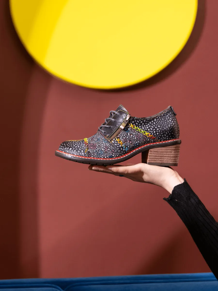 Jocelynn Galaxy Leather Oxford