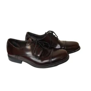 Johnston &amp; Murphy Men's Dress Shoes Brown Leather Size 8.5 Lace Up.