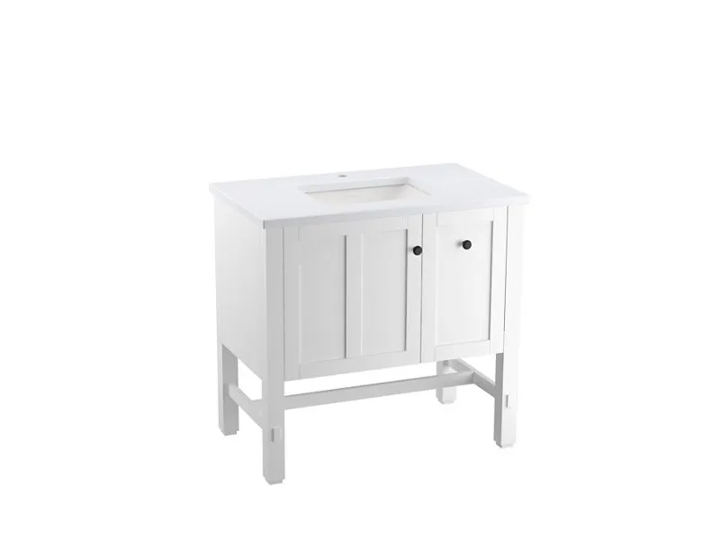 KOHLER K-CM5288-BD1 Tresham 36" bathroom vanity cabinet with sink and quartz top