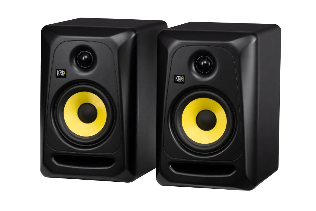KRK Classic 5 CL5-G3PK1 Studio Monitor Package with Cables & Isolation Pads